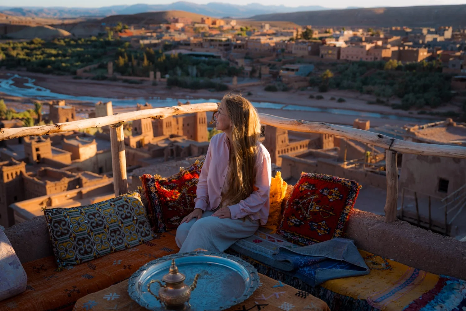 Couple enjoying Paris with Eiffel Tower